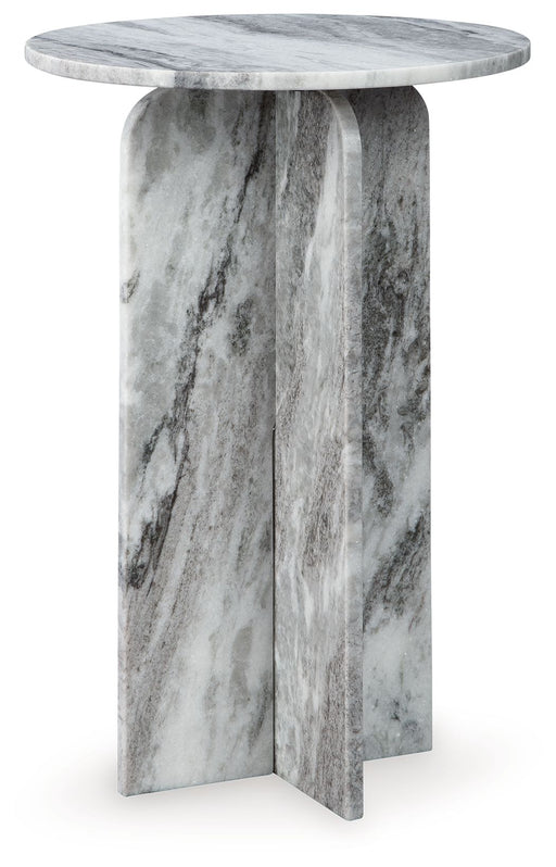 Keithwell - Gray - Round Accent Table - JaxCo Furniture