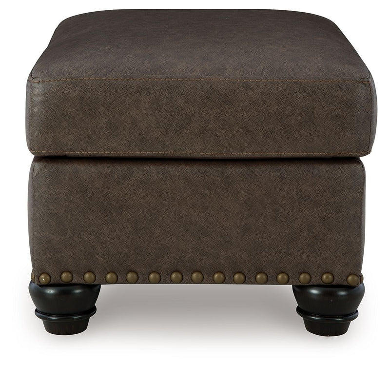 Roxmere - Umber - Ottoman - JaxCo Furniture