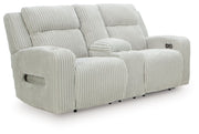 Forest Lake - Power Reclining Loveseat With Console / Adj Headrest - JaxCo Furniture
