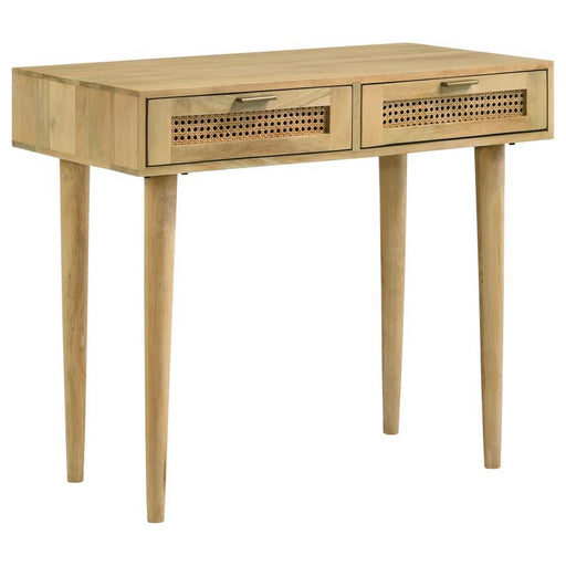 Zamora - 2-Drawer Entryway Console Accent Table - Natural - JaxCo Furniture