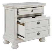 Robbinsdale - Antique White - Two Drawer Night Stand - JaxCo Furniture