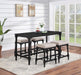 Martina - 5 Piece Rectangular Counter Height Dining Set - Black - JaxCo Furniture