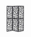 Nailan - 3-Panel Room Divider Folding Screen Open Mosaic - Black - JaxCo Furniture