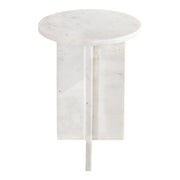 Grace - Marble Accent Table - White - JaxCo Furniture