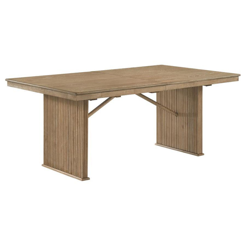 Adina - Extension Dining Table - Distressed Light Brown - JaxCo Furniture