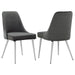 Cabianca - Upholstered Dining Side Chair (Set of 2) - Gray - JaxCo Furniture