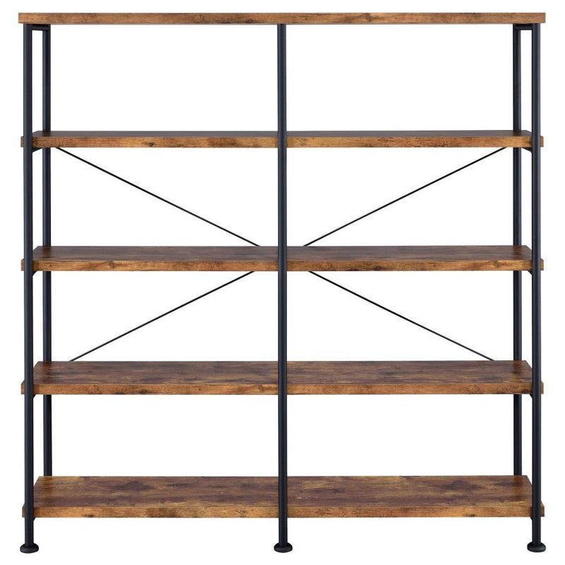 Analiese - 4-Shelf Double Bookshelf - JaxCo Furniture