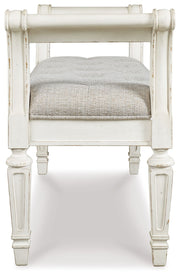 Realyn - Antique White - Accent Bench - JaxCo Furniture