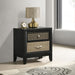 Valencia - 2-Drawer Nightstand - Black - JaxCo Furniture