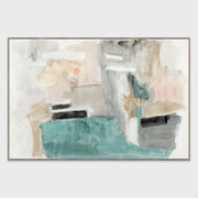 Turk - 60" x 40" Painting Art by Buddy Whitlock - Beige / Blue - JaxCo Furniture