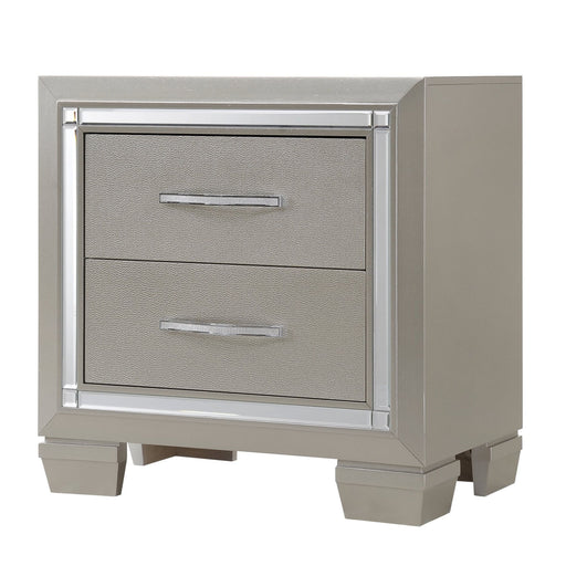 Platinum - Nightstand - Сhampagne - JaxCo Furniture