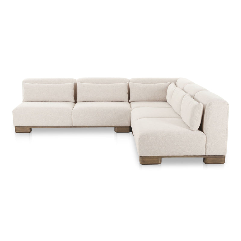 June - Corner Modular Sectional - Oatmeal - JaxCo Furniture