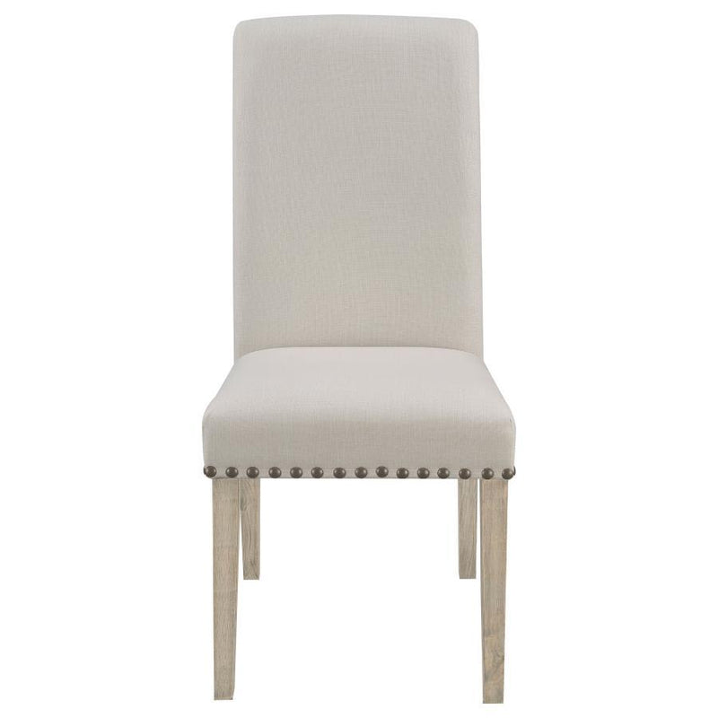 Salem - Fabric Upholstered Dining Side Chair (Set of 2) - Beige - JaxCo Furniture