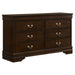 Louis Philippe - Six-drawer Dresser - JaxCo Furniture