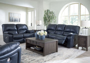 Leesworth - Ocean - 3 Pc. - Power Reclining Sofa, Power Reclining Loveseat, Power Rocker Recliner - JaxCo Furniture