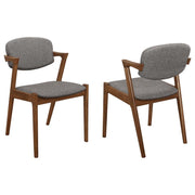 Malone - Padded Wood Dining Arm Chair (Set of 2) - Dark Walnut - JaxCo Furniture