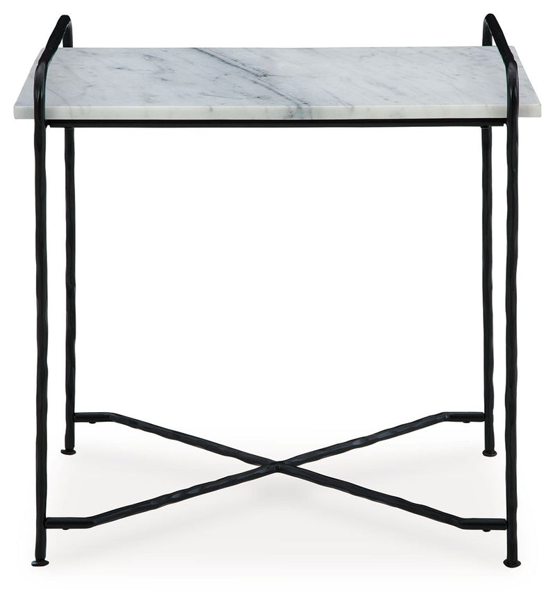 Ashber - White / Black - Accent Table - JaxCo Furniture