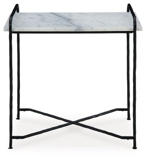 Ashber - White / Black - Accent Table - JaxCo Furniture