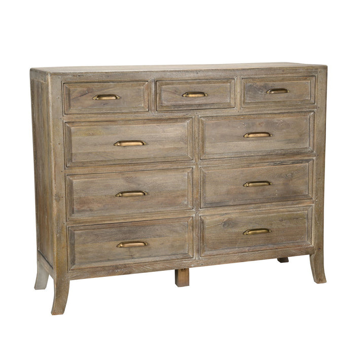 Francesca - 9 Drawer Dresser - Vintage Taupe - JaxCo Furniture