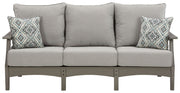 Visola - Gray - Sofa with Cushion - JaxCo Furniture