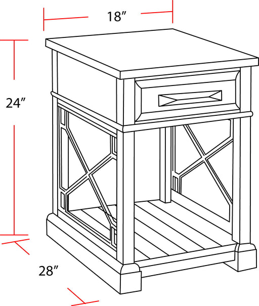 Sundance - Chairside Table - JaxCo Furniture