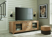 Rencott - Light Brown - Extra Large TV Stand - JaxCo Furniture