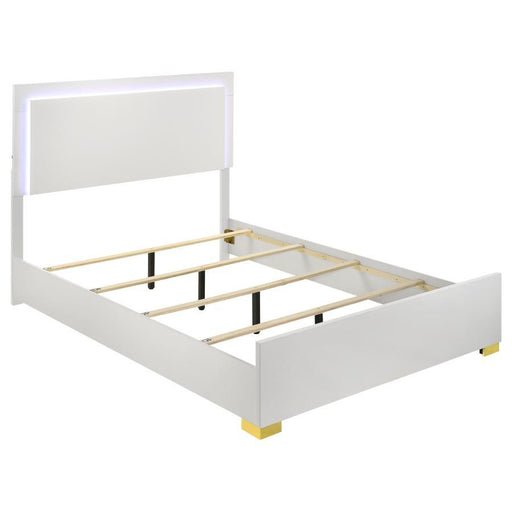 Marceline - Wood LED Panel Bed - JaxCo Furniture