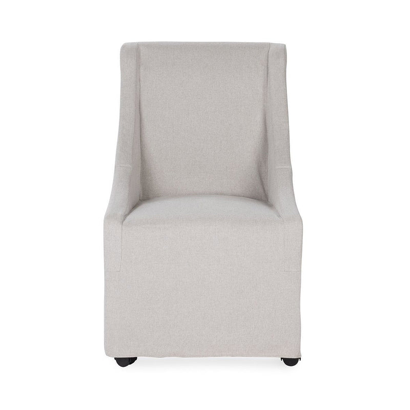 Warwick - Upholstered Rolling Dining Chair - JaxCo Furniture