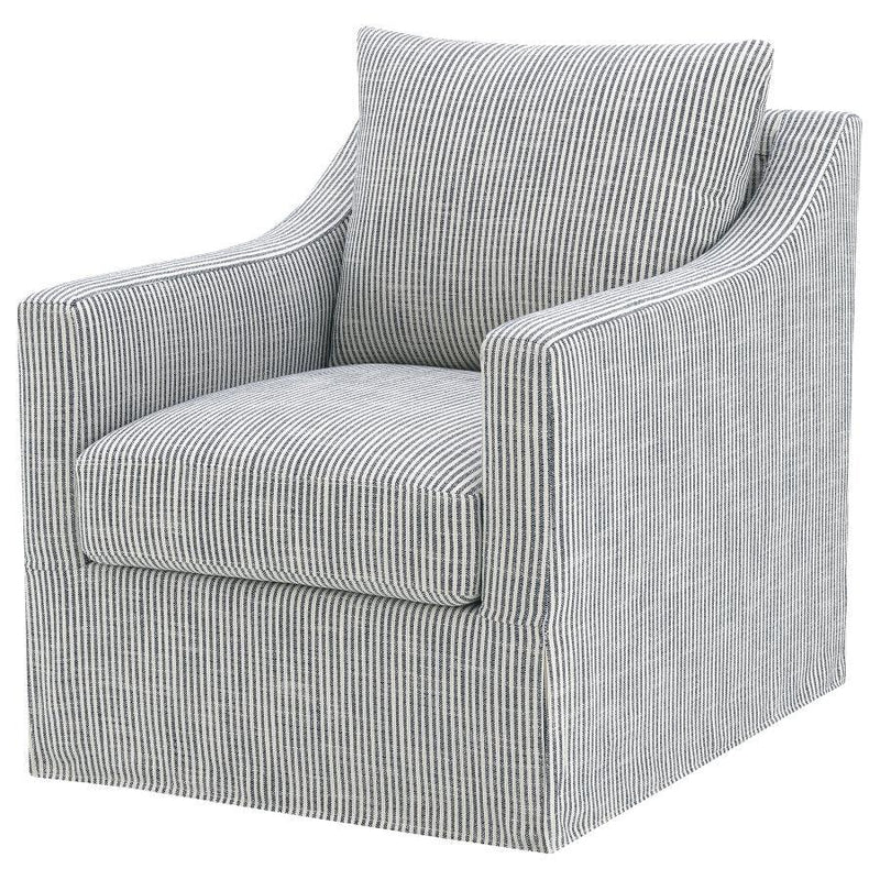 Winter - Upholstered Sloped Arm Accent Swivel Chair - JaxCo Furniture
