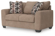 Triston-Peaks - Suede - Loveseat - JaxCo Furniture