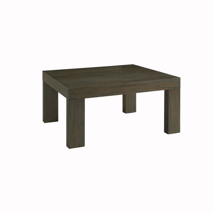 Grady - Square Coffee Table With Caster - Dark Walnut - JaxCo Furniture