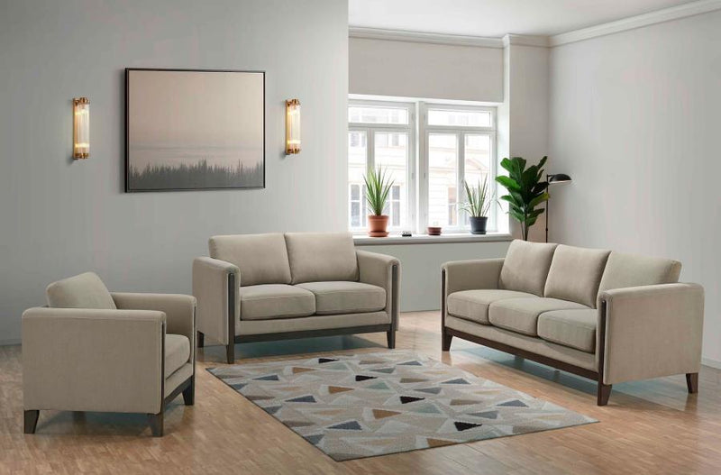 Islington - Upholstered Panel Arm Sofa Set - JaxCo Furniture