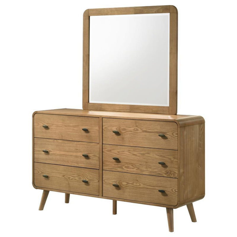 Robyn - 6-Drawer Bedroom Dresser And Mirror - JaxCo Furniture