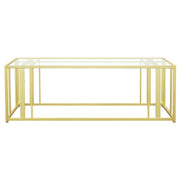 Adri - Rectangular Glass Top Coffee Table - JaxCo Furniture