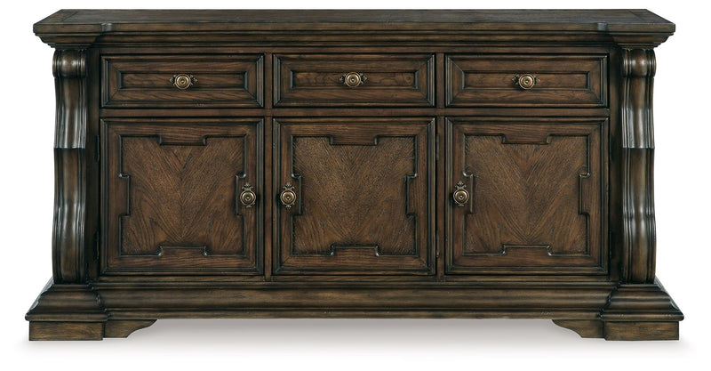 Maylee - Dark Brown - Dining Room Buffet - JaxCo Furniture