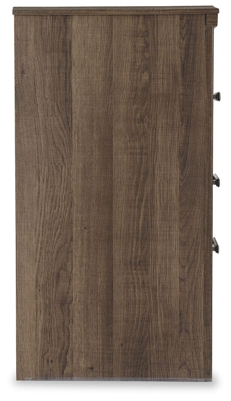 Juararo - Dark Brown - Two Drawer Night Stand - JaxCo Furniture