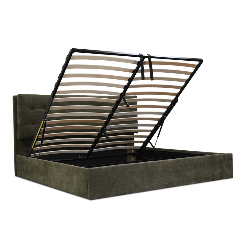 Sebastion - Queen Storage Bed - Green - JaxCo Furniture
