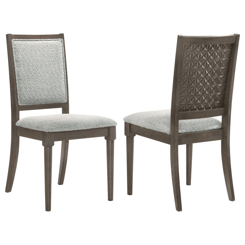 Onslow - Upholstered Dining Side Chair (Set of 2) - Dark Brown - JaxCo Furniture