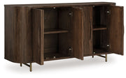 Amickly - Dark Brown - Accent Cabinet - JaxCo Furniture