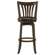 Lambert - Wood Height Swivel Bar Chair - JaxCo Furniture