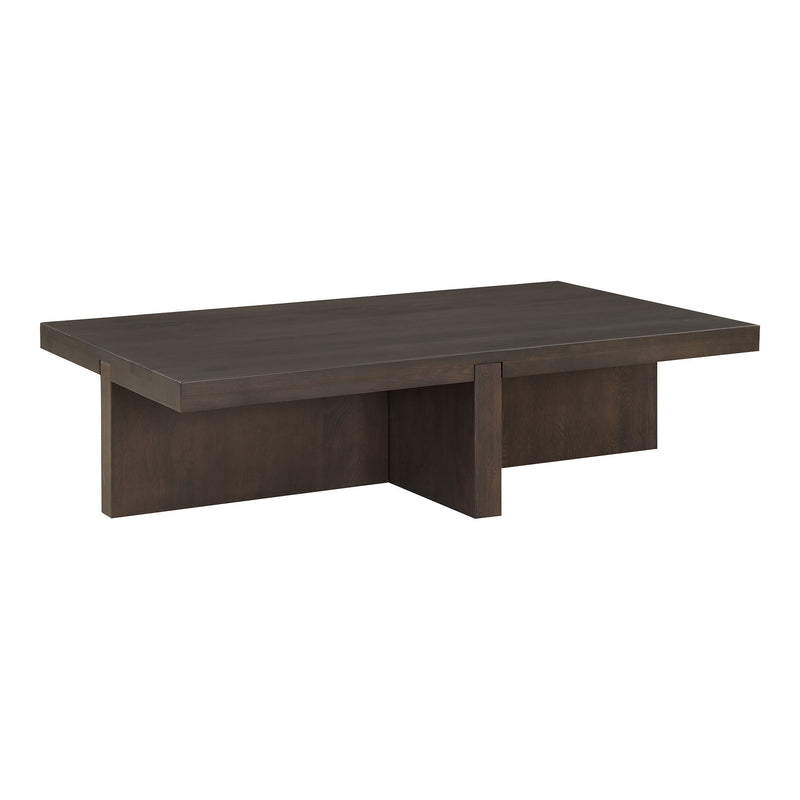 Folke - Rectangular Coffee Table - Dark Brown - JaxCo Furniture