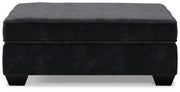 Lavernett - Charcoal - Oversized Accent Ottoman - JaxCo Furniture