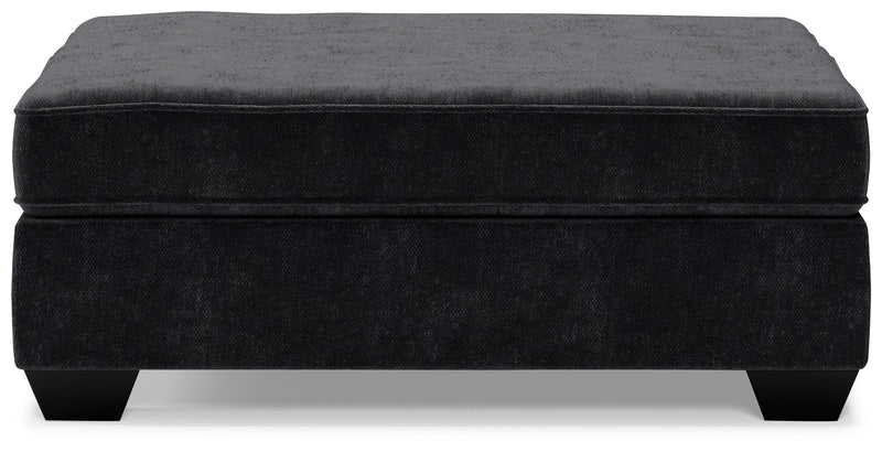 Lavernett - Charcoal - Oversized Accent Ottoman - JaxCo Furniture