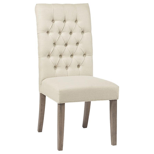 Douglas - Upholstered Dining Side Chair (Set of 2) - Oatmeal - JaxCo Furniture