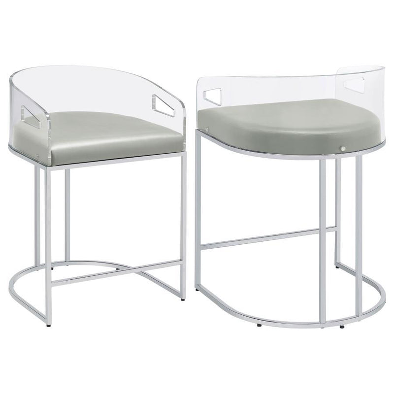 Thermosolis - Clear Acrylic Chair (Set of 2) - JaxCo Furniture
