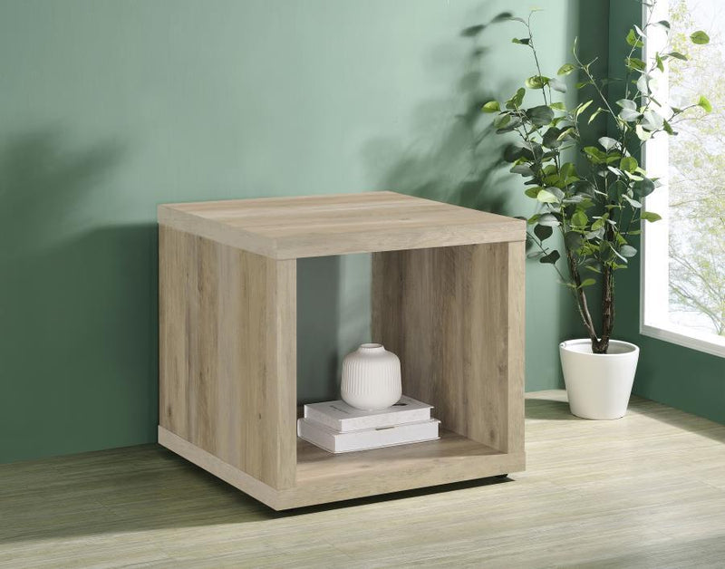 Frisco - Square Engineered Wood Side End Table - JaxCo Furniture