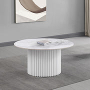 Rowena - Round Sintered Stone Table - JaxCo Furniture