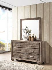 Kauffman - 6-Drawer Dresser with Mirror - JaxCo Furniture