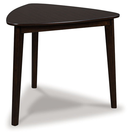 Mallenette - Merlot - Triangle Dining Room Table - JaxCo Furniture