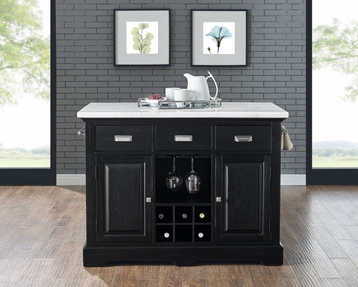 Aspen - Kitchen Island - Black - JaxCo Furniture